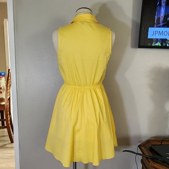 CHARLOTTE RUSSE RUFFLED YELLOW DRESS - Picture 2 of 3